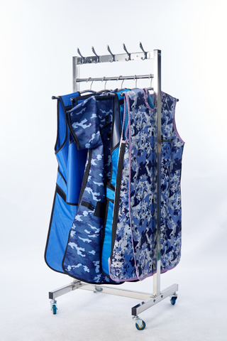 LB03-1 Mobile Type Lead Apron Rack With Hooks